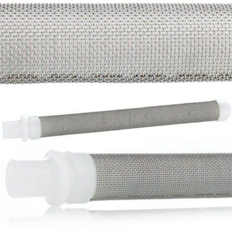Rosfix Filtre Doigt Blanc 60 Mesh – 100mm x 9mm Métal et Plastique Haute Précision, Facile à Remplacer Pour Pistolet à Peinture Accessoire Pulvérisation (1/5)