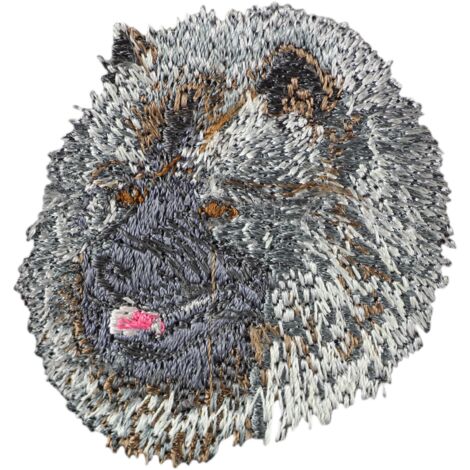 Keeshond, Wolfspitz - Patch en forme de chien, patch brodé, décoration de sac à dos unique par Art-Dog (1/3)