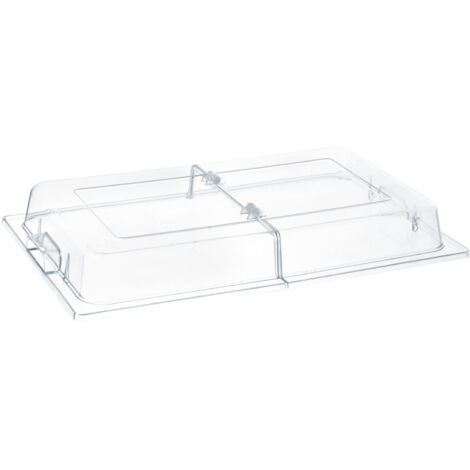 Couvercle transparent à charnière pour présentation d'aliments GN1/1 - Hendi 427415 (1/3)