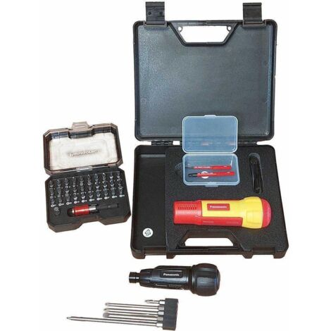 Jeu de tournevis sans fil 1000V, Panasonic, avec embouts, outils électriques, robustesse et sécurité. (1/3)