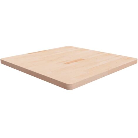 vidaXL Dessus de table carré 90x90x4 cm Bois chêne massif non traité