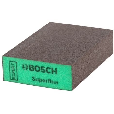 Bosch – Éponge abrasive ultrafine 69 x 97 mm – Pour meulage à la main sur bois et peinture – Durabilité accrue – Finition optimale