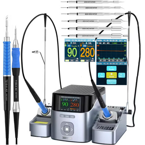 Station de soudage double précision Aixun (T210+T115) T420D avec 6 pointes (K,S,I) WIFI