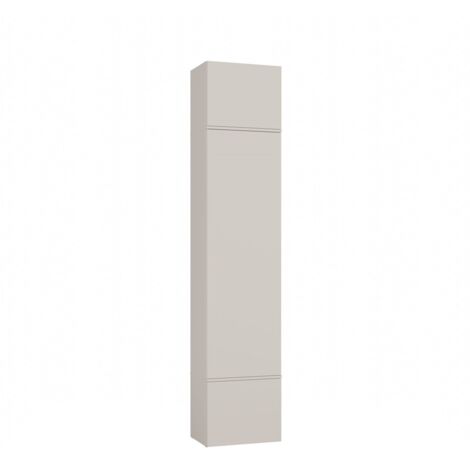 Topeshop – Armoire d'entrée 3 portes – Garde-robe beige cachemire – Hauteur 238 cm, Largeur 50 cm, Profondeur 35 cm – Système TIP-ON (1/5)