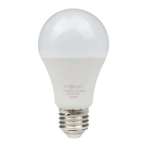 Ampoule LED CLASSIC E27 12W 3000K chaud 1200lm ECO LIGHT (1/4)