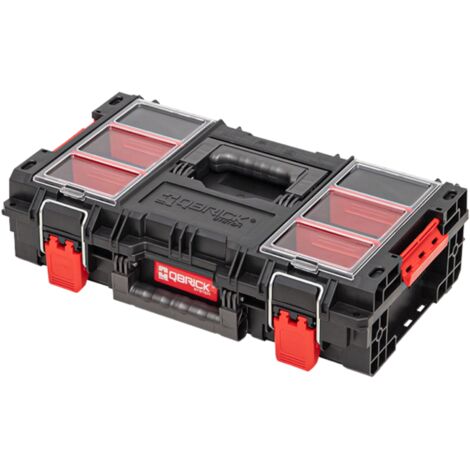 Qbrick – Boîte à outils empilable 150 – Dimensions 535 x 327 x 141 mm – Capacité 13,5 litres – Étanchéité IP66 – 2 compartiments réglables (1/5)