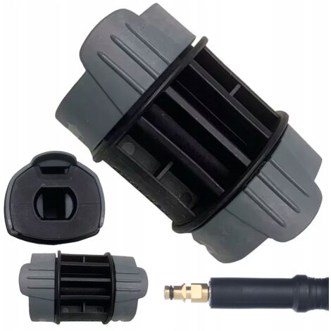 Rosfix Adaptateur Click-Click pour Rallonge de Tuyau – Plastique Renforcé, Montage Rapide Résistant à la Pression compatible avec nettoyeur haute pression Kärcher K2–K7 (1/5)