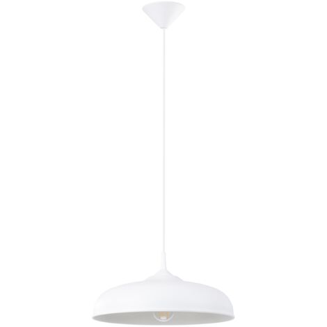 Sollux Gina Plafonnier suspendu en forme de dôme de 38 cm blanc (1/5)