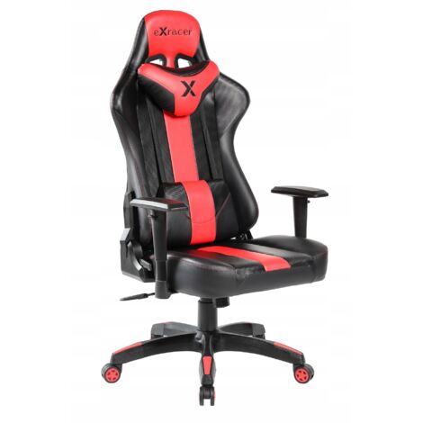 Fauteuil pivotant FB20-FX noir et rouge (1/5)