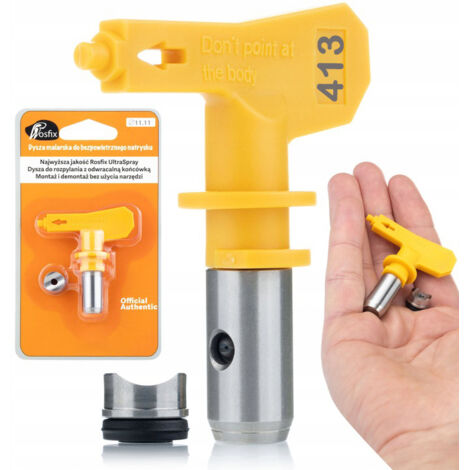 Rosfix Buse de Peinture Ultra Spray 413 – Jet 30 cm, 0,009" Pour Latex, Époxy, Ignifuges (1/5)