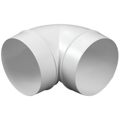 Coude de conduit rond 90° – Diamètre 150 mm – Matériau nanotechnologie avec particules de quartz – Pour systèmes de ventilation – Awenta