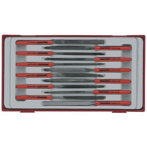 Jeu de limes aiguille TT1 tray 12 pièces Teng Tools TTNF12 (1/2)