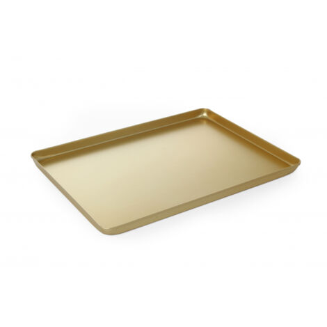 Plateau présentoir boulangerie confiserie aluminium 400x300x20mm doré - Hendi 808566 (1/4)