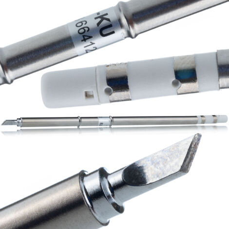Rosfix Grot de Soudure T12-KU – Chauffage Intégré, Thermocouple Précis  300°C en 10s  Remplacement à Chaud  compatible avec stations de soudage T12  Accessoire Électronique (1/5)