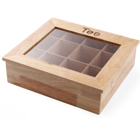 Présentoir boîte à thé en bois 30x28cm - Hendi 456514 (1/3)