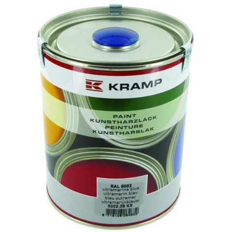 Peinture aérosol bleu outremer 1L – Brillance élevée > 80% – Résistance UV et intempéries – Application sur surfaces industrielles – 500208KR – Kramp (1/3)
