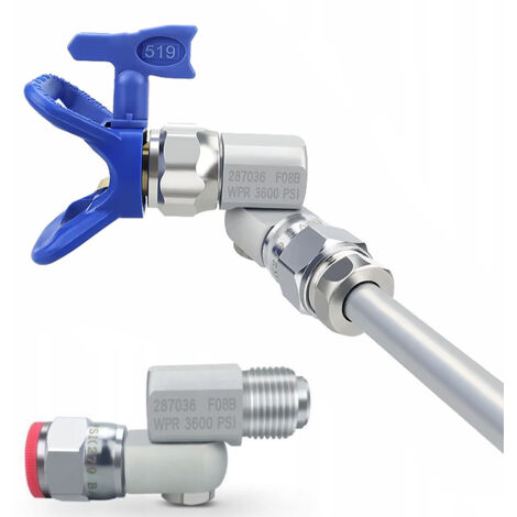 Rosfix Raccord Pivotant 7/8" pour Pistolet Airless – Aluminium Antirouille  Rotation 360°  Étanchéité Renforcée  Pour Peinture Haute Pression  Accessoire de Pulvérisation