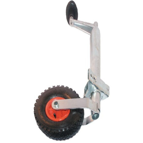 Roue jockey 48mm – Adaptable pour remorques et caravanes – Support inclus – STR1622 – Kramp (1/2)