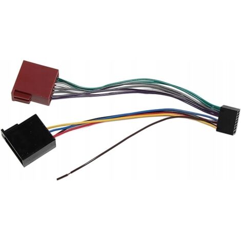 Câble adaptateur JVC/KENWOOD avec connecteur ISO 16 broches pour autoradio
