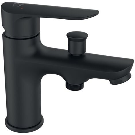 Robinet de baignoire sur pied noir monotrou APPIA
