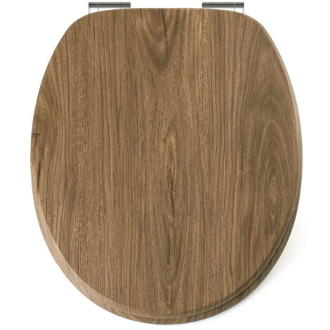 Siège de toilette en MDF motif fougère (1/5)