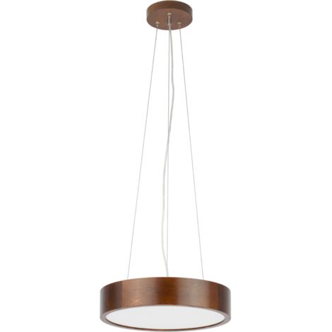 Suspension en bois LEJA, lustre rond, pendentif 375 NOYER (1/5)