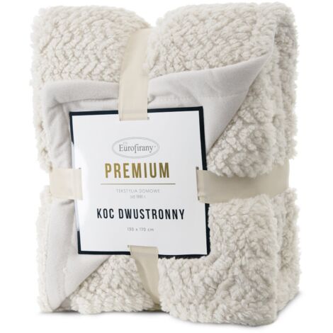 EUROFIRANY COUVERTURE FOURRURE LARIS 130X170CM CRÈME (1/5)