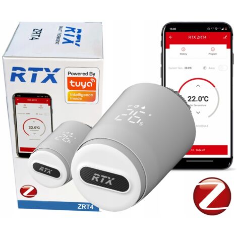 Thermostat de tête RTX ZRT4 pour radiateur intelligent ZigBee TUYA (1/5)