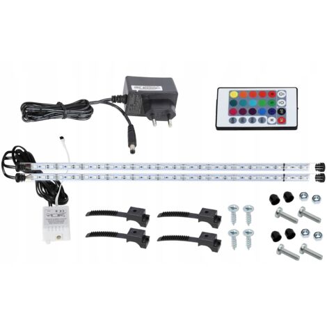 Lampe fluorescente LED RGB pour aquarium avec télécommande 2x70cm I+I