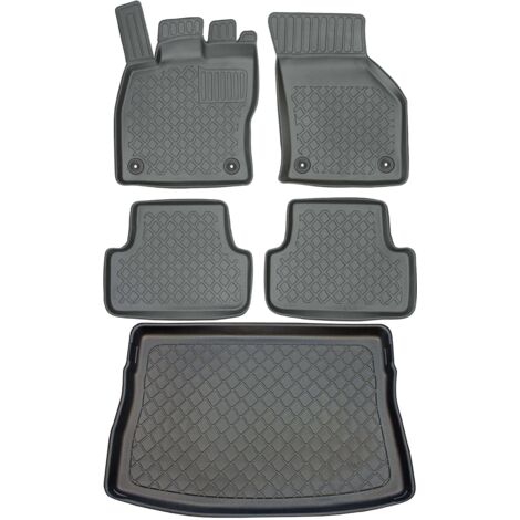 Tapis de coffre ARISTAR 193108G + tapis de sol ARISTAR 603108 - Volkswagen Golf VII Hatchback de 10.2012 à 12.2019, repose-pieds AV2 avant - INSTALLÉS (1/5)