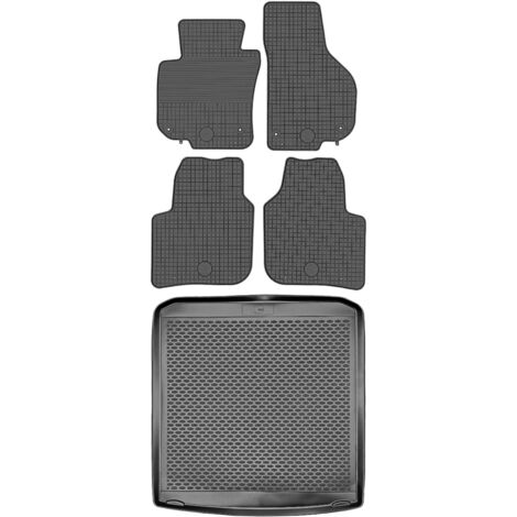 DOMA 290145 Coffre + DOMA 215834 Tapis de sol - Skoda Superb II Kombi de 2008-2014, AV2 avant - INSTALLÉ (1/5)