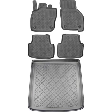 Tapis de coffre ARISTAR 193883G + tapis de sol ARISTAR 603083 - Volkswagen Golf VIII Kombi à partir de 11.2020, plancher AV2 avant - INSTALLÉS (1/5)
