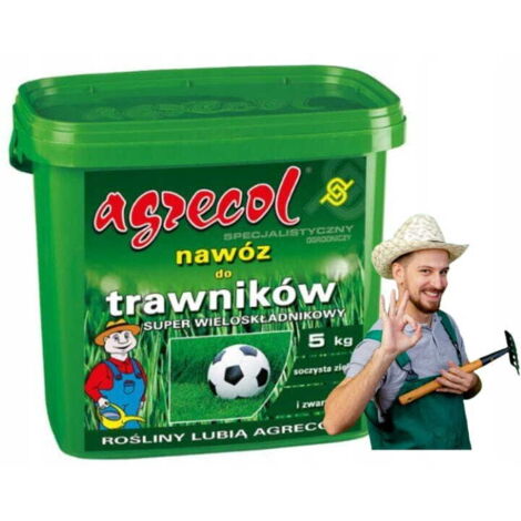 Engrais pour gazon multi-composants 5 kg, croissance luxuriante et couleur verte (1/3)