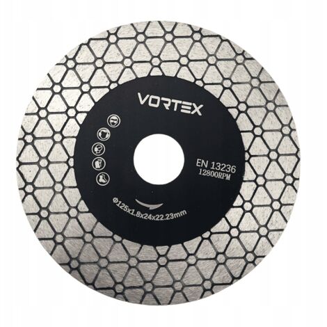 Disque diamant pour coupe à 45° du grès chanfreinage meulage 125 mm