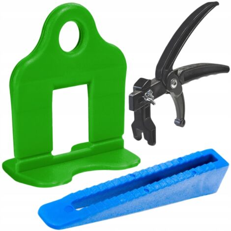 Système de nivellement pour carreaux 500 clips verts 3 mm 100 coins pince (1/5)