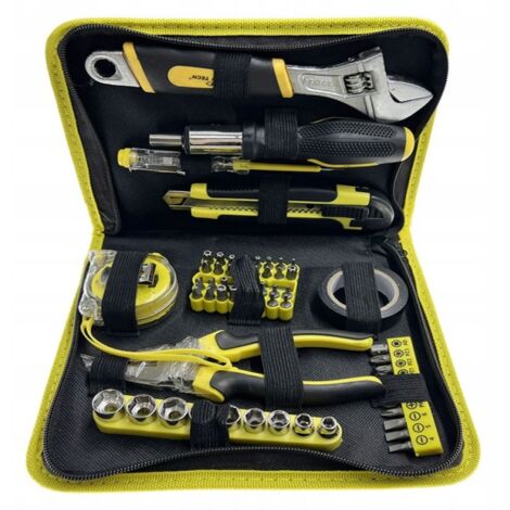 Kit portable d'outils avec bits Torx 61 pièces pinces mètre clés (1/5)