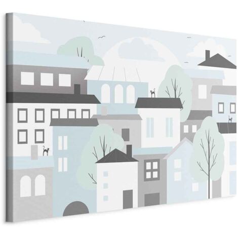 Peinture - Ville colorée (1 partie) large (1/5)