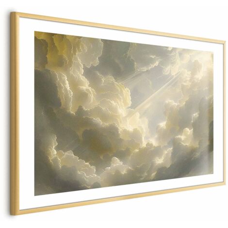 Affiche - Un jeu de couleurs époustouflant sur fond de nuages (1/4)