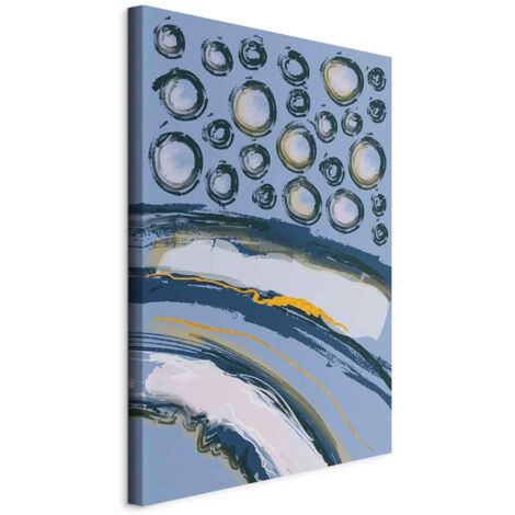 Peinture - Aurores boréales rythmiques (1 partie) verticale (1/5)