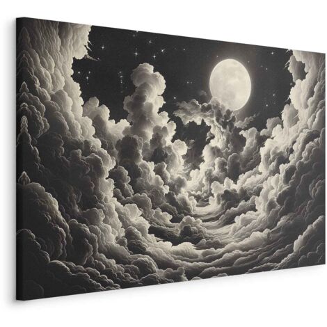 Image - La lune et les étoiles chantent parmi les grands nuages (1/3)