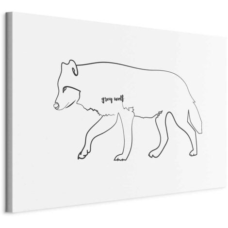 Peinture - Loup (1 partie) large (1/5)