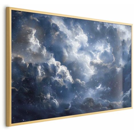 Affiche - Merveilles astronomiques : Nuages et étoiles en harmonie (1/4)