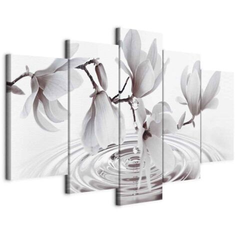 Image - Magnolias au bord de l'eau (5 parties) gris large (1/5)