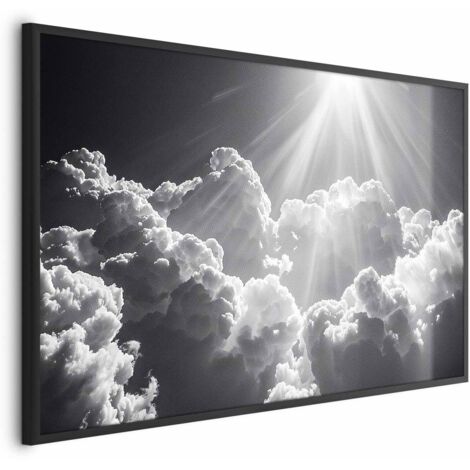 Affiche - L'espoir dans les nuages : Des rayons de soleil inspirants - Éveiller les émotions (1/4)