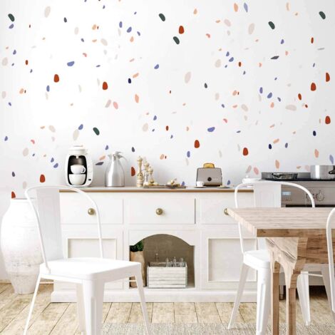 Papier peint photo - Terrazzo classique sur fond blanc (1/5)