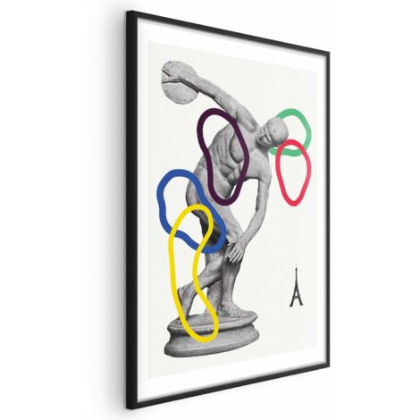 Affiche - Collage graphique - Lancer de disque - Sculpture (1/4)