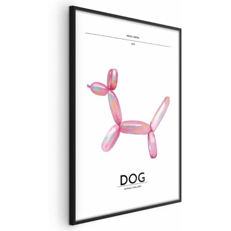 Affiche - Holo-Dog - Chien coloré style rétro (1/4)