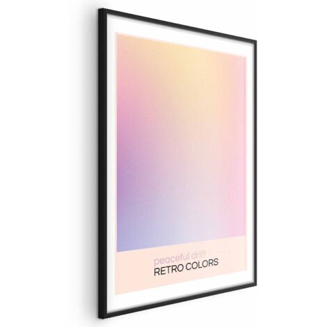 Affiche - Dérive paisible - De délicates nuances pastel créent un ensemble harmonieux (1/4)