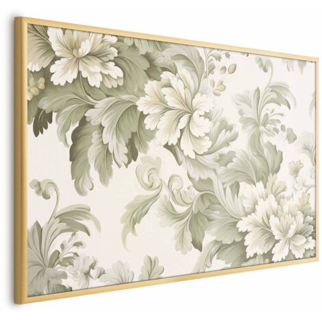Affiche - Fleurs vintage aux couleurs vives (1/4)