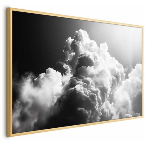 Affiche - Nuages de rêve : Laissez le soleil illuminer votre journée - Un festin visuel (1/4)